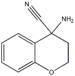 4-amino-3,4-dihydro-2H-1-benzopyran-4-carbonitrile 구조식 이미지