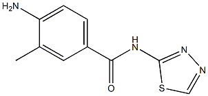 4-amino-3-methyl-N-(1,3,4-thiadiazol-2-yl)benzamide Structure