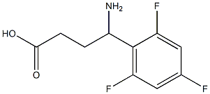 4-amino-4-(2,4,6-trifluorophenyl)butanoic acid 구조식 이미지