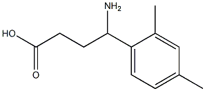 4-amino-4-(2,4-dimethylphenyl)butanoic acid 구조식 이미지