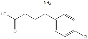 4-amino-4-(4-chlorophenyl)butanoic acid Structure