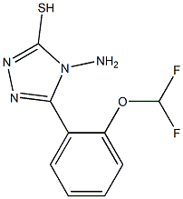 4-amino-5-[2-(difluoromethoxy)phenyl]-4H-1,2,4-triazole-3-thiol Structure