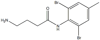 4-amino-N-(2,6-dibromo-4-methylphenyl)butanamide Structure