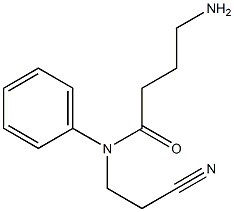 4-amino-N-(2-cyanoethyl)-N-phenylbutanamide 구조식 이미지