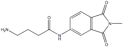 4-amino-N-(2-methyl-1,3-dioxo-2,3-dihydro-1H-isoindol-5-yl)butanamide 구조식 이미지