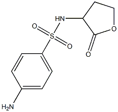 4-amino-N-(2-oxooxolan-3-yl)benzene-1-sulfonamide 구조식 이미지