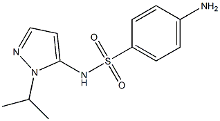 4-amino-N-[1-(propan-2-yl)-1H-pyrazol-5-yl]benzene-1-sulfonamide Structure
