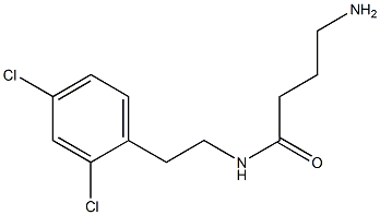 4-amino-N-[2-(2,4-dichlorophenyl)ethyl]butanamide Structure