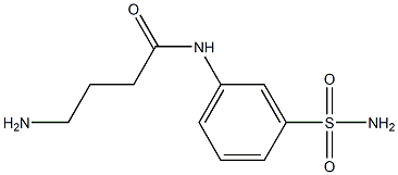 4-amino-N-[3-(aminosulfonyl)phenyl]butanamide Structure