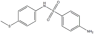 4-amino-N-[4-(methylsulfanyl)phenyl]benzene-1-sulfonamide 구조식 이미지