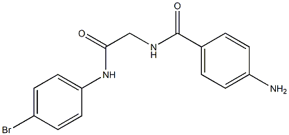 4-amino-N-{2-[(4-bromophenyl)amino]-2-oxoethyl}benzamide Structure