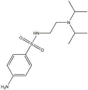 4-amino-N-{2-[bis(propan-2-yl)amino]ethyl}benzene-1-sulfonamide 구조식 이미지