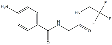 4-amino-N-{2-oxo-2-[(2,2,2-trifluoroethyl)amino]ethyl}benzamide 구조식 이미지