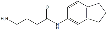4-amino-N-2,3-dihydro-1H-inden-5-ylbutanamide Structure