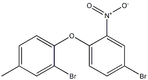 4-bromo-1-(2-bromo-4-methylphenoxy)-2-nitrobenzene 구조식 이미지