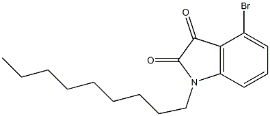 4-bromo-1-nonyl-2,3-dihydro-1H-indole-2,3-dione 구조식 이미지