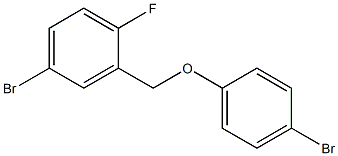 4-bromo-2-(4-bromophenoxymethyl)-1-fluorobenzene 구조식 이미지