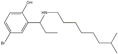 4-bromo-2-{1-[(7-methyloctyl)amino]propyl}phenol 구조식 이미지