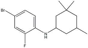 4-bromo-2-fluoro-N-(3,3,5-trimethylcyclohexyl)aniline 구조식 이미지