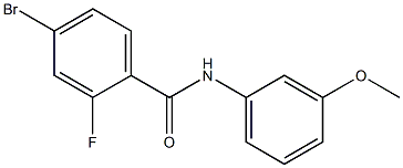 4-bromo-2-fluoro-N-(3-methoxyphenyl)benzamide 구조식 이미지