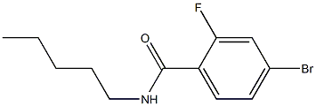 4-bromo-2-fluoro-N-pentylbenzamide 구조식 이미지