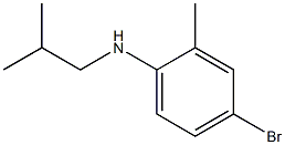 4-bromo-2-methyl-N-(2-methylpropyl)aniline Structure