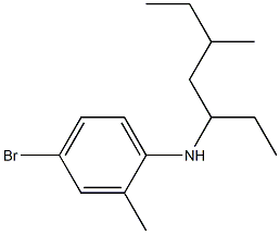 4-bromo-2-methyl-N-(5-methylheptan-3-yl)aniline 구조식 이미지