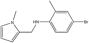 4-bromo-2-methyl-N-[(1-methyl-1H-pyrrol-2-yl)methyl]aniline Structure