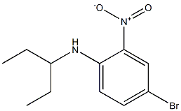 4-bromo-2-nitro-N-(pentan-3-yl)aniline 구조식 이미지