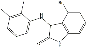 4-bromo-3-[(2,3-dimethylphenyl)amino]-2,3-dihydro-1H-indol-2-one 구조식 이미지