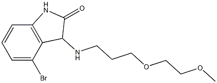 4-bromo-3-{[3-(2-methoxyethoxy)propyl]amino}-2,3-dihydro-1H-indol-2-one Structure