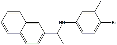 4-bromo-3-methyl-N-[1-(naphthalen-2-yl)ethyl]aniline Structure