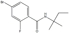 4-bromo-N-(1,1-dimethylpropyl)-2-fluorobenzamide 구조식 이미지