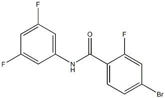 4-bromo-N-(3,5-difluorophenyl)-2-fluorobenzamide Structure