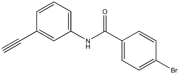 4-bromo-N-(3-ethynylphenyl)benzamide 구조식 이미지