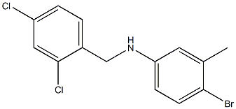 4-bromo-N-[(2,4-dichlorophenyl)methyl]-3-methylaniline Structure