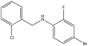 4-bromo-N-[(2-chlorophenyl)methyl]-2-fluoroaniline Structure