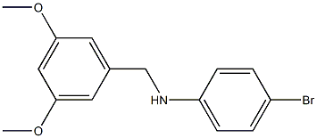 4-bromo-N-[(3,5-dimethoxyphenyl)methyl]aniline 구조식 이미지