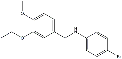 4-bromo-N-[(3-ethoxy-4-methoxyphenyl)methyl]aniline Structure