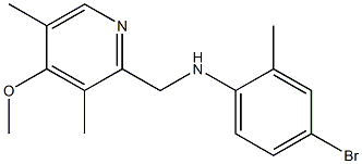 4-bromo-N-[(4-methoxy-3,5-dimethylpyridin-2-yl)methyl]-2-methylaniline Structure
