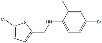 4-bromo-N-[(5-chlorothiophen-2-yl)methyl]-2-methylaniline Structure
