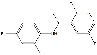 4-bromo-N-[1-(2,5-difluorophenyl)ethyl]-2-methylaniline Structure