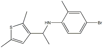 4-bromo-N-[1-(2,5-dimethylthiophen-3-yl)ethyl]-2-methylaniline 구조식 이미지