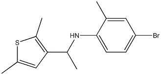 4-bromo-N-[1-(2,5-dimethylthiophen-3-yl)ethyl]-2-methylaniline Structure