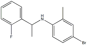 4-bromo-N-[1-(2-fluorophenyl)ethyl]-2-methylaniline Structure