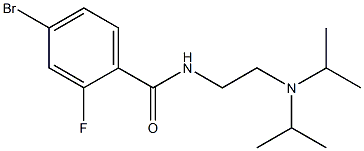 4-bromo-N-[2-(diisopropylamino)ethyl]-2-fluorobenzamide Structure