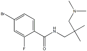 4-bromo-N-[3-(dimethylamino)-2,2-dimethylpropyl]-2-fluorobenzamide 구조식 이미지