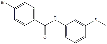 4-bromo-N-[3-(methylthio)phenyl]benzamide 구조식 이미지