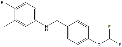 4-bromo-N-{[4-(difluoromethoxy)phenyl]methyl}-3-methylaniline Structure