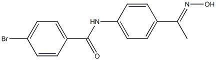 4-bromo-N-{4-[(1E)-N-hydroxyethanimidoyl]phenyl}benzamide 구조식 이미지